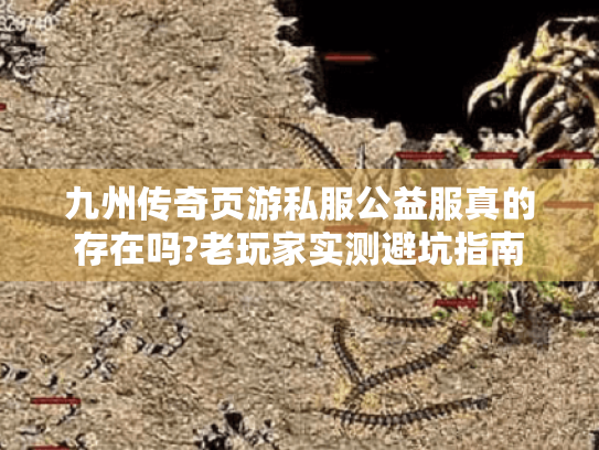 九州传奇页游私服公益服真的存在吗?老玩家实测避坑指南