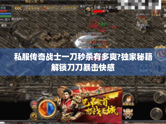 私服传奇战士一刀秒杀有多爽?独家秘籍解锁刀刀暴击快感 私服传奇战士一刀秒杀有多爽?独家秘籍解锁刀刀暴击快感
