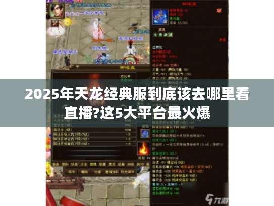 2025年天龙经典服到底该去哪里看直播?这5大平台最火爆