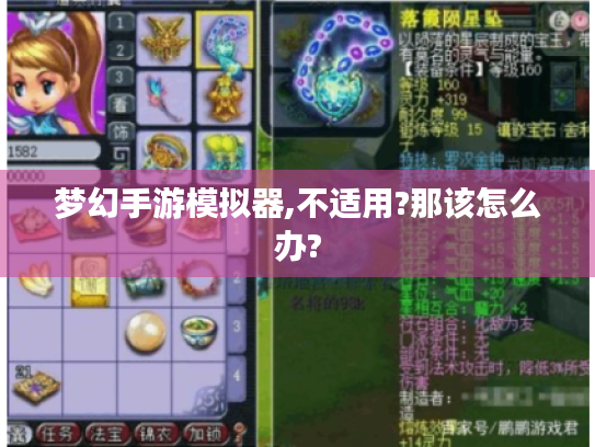 梦幻手游模拟器,不适用?那该怎么办? 梦幻手游模拟器,不适用?那该怎么办?