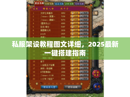 私服架设教程图文详细，2025最新一键搭建指南