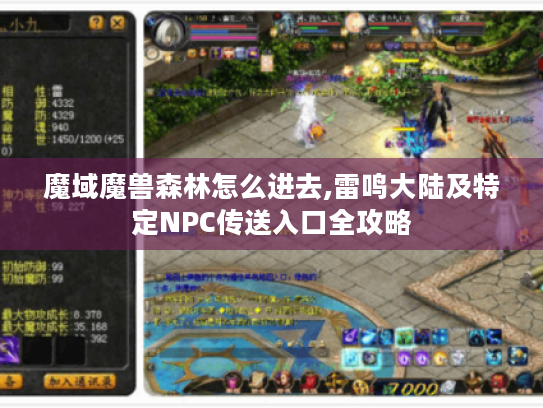 魔域魔兽森林怎么进去,雷鸣大陆及特定NPC传送入口全攻略 魔域魔兽森林怎么进去,雷鸣大陆及特定NPC传送入口全攻略