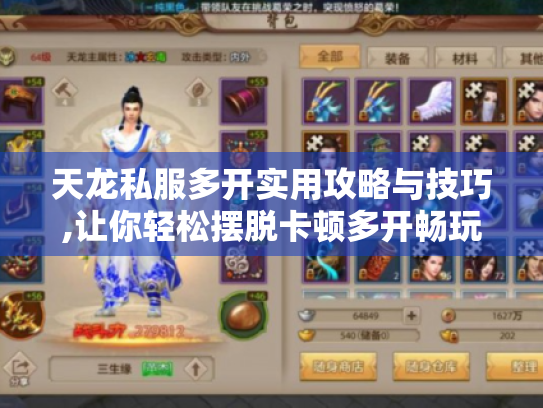 天龙私服多开实用攻略与技巧,让你轻松摆脱卡顿多开畅玩游戏 天龙私服多开实用攻略与技巧,让你轻松摆脱卡顿多开畅玩游戏