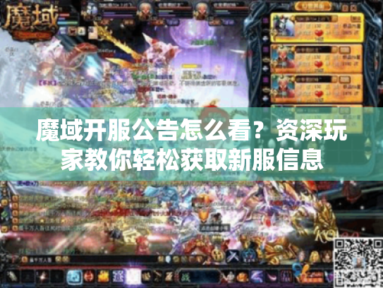 魔域开服公告怎么看?资深玩家教你轻松获取新服信息 魔域开服公告怎么看?资深玩家教你轻松获取新服信息