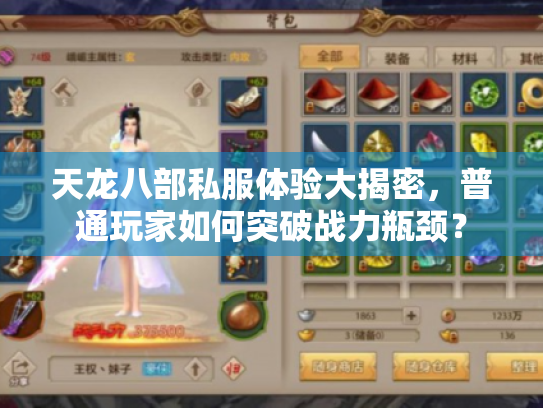 天龙八部私服体验大揭密，普通玩家如何突破战力瓶颈？