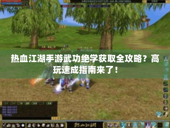 热血江湖手游武功绝学获取全攻略?高玩速成指南来了! 热血江湖手游武功绝学获取全攻略?高玩速成指南来了!