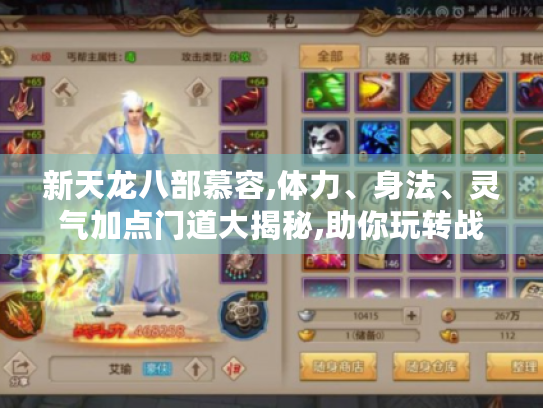 新天龙八部慕容,体力、身法、灵气加点门道大揭秘,助你玩转战场