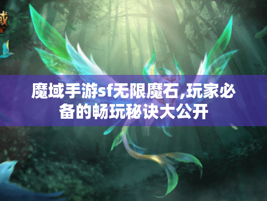 魔域手游sf无限魔石,玩家必备的畅玩秘诀大公开