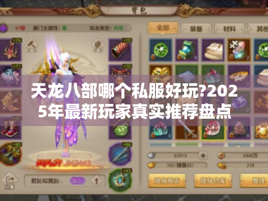 天龙八部哪个私服好玩?2025年最新玩家真实推荐盘点