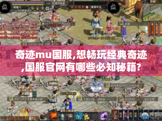 奇迹mu国服,想畅玩经典奇迹,国服官网有哪些必知秘籍?