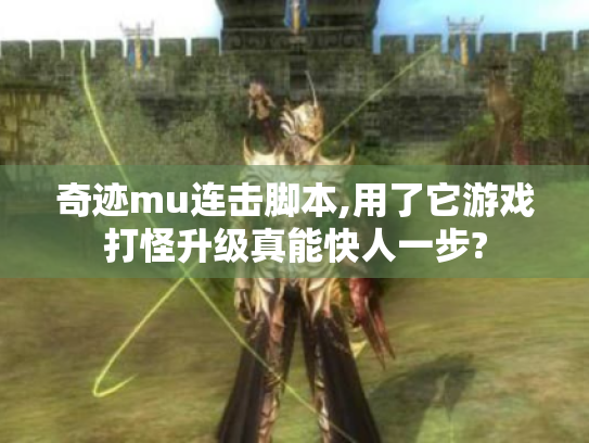 奇迹mu连击脚本,用了它游戏打怪升级真能快人一步?