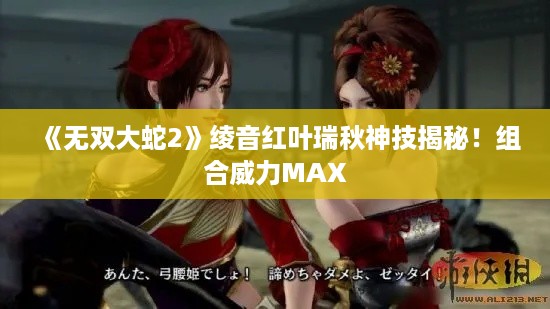 《无双大蛇2》绫音红叶瑞秋神技揭秘！组合威力MAX
