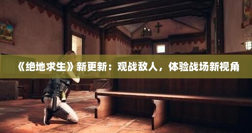 《绝地求生》新更新：观战敌人，体验战场新视角