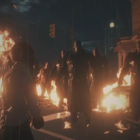 《生化2重制版》克莱尔激战暴君!惊心动魄的生死对决! 《生化2重制版》克莱尔激战暴君!惊心动魄的生死对决!