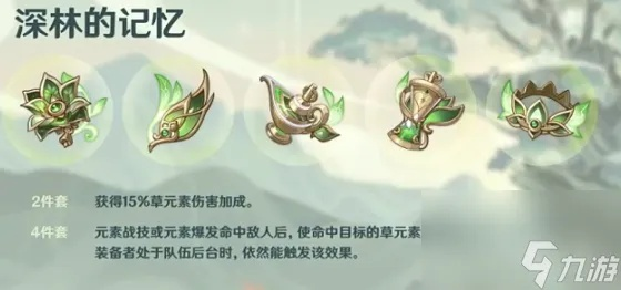 《原神》3.0新圣遗物解析:深林饰金效果全揭秘!适用角色速览 《原神》3.0新圣遗物解析:深林饰金效果全揭秘!适用角色速览