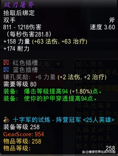 魔兽世界破甲巅峰易主：272披风不再霸榜！