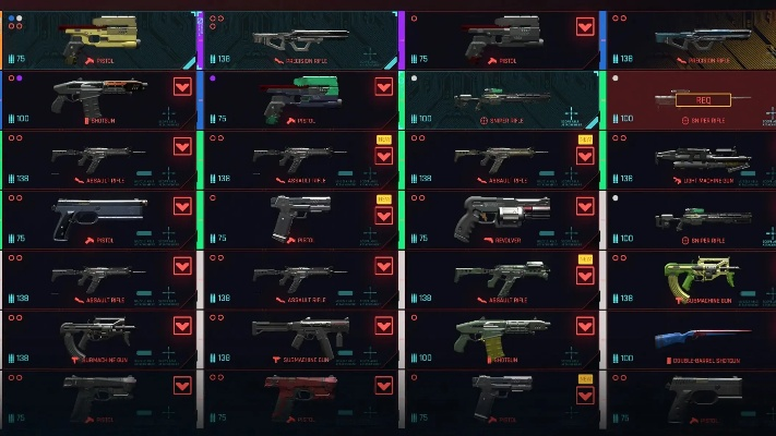 《赛博朋克2077》1.6版武器盘点:红黑榜大揭秘! 《赛博朋克2077》1.6版武器盘点:红黑榜大揭秘!