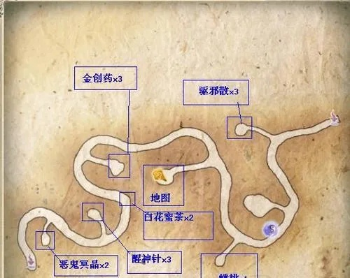 《仙剑5》全地图攻略：地形羊皮纸图解秘！