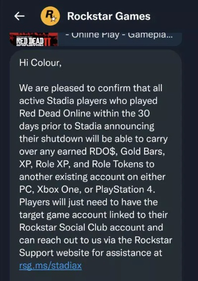 《荒野大镖客OL》独家同步：Stadia玩家数据互通新体验