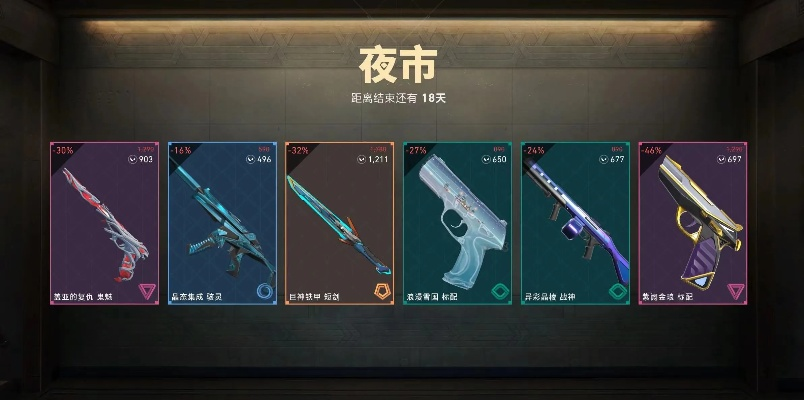 《无畏契约》国服夜市皮肤盘点:五大热门推荐! 《无畏契约》国服夜市皮肤盘点:五大热门推荐!