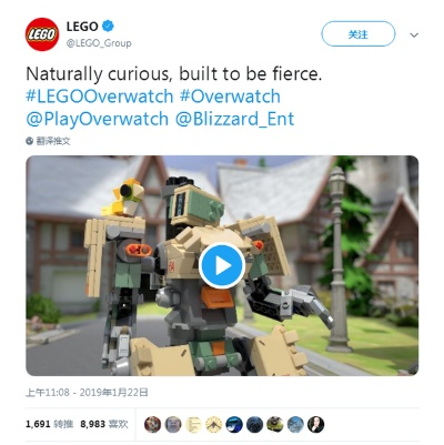 乐高还原《守望先锋》釜山风光，打造沉浸式游戏体验地图