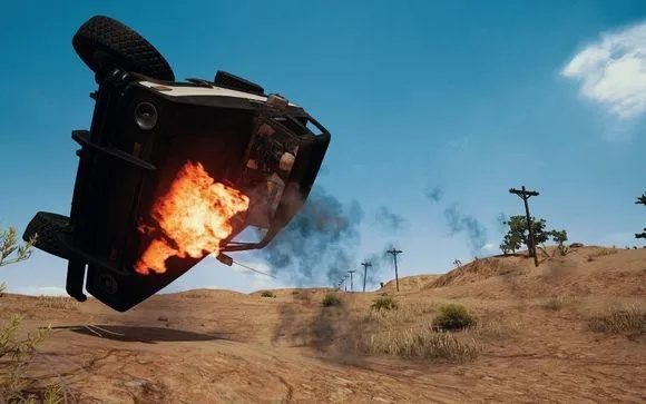 绝地求生惊现天降灵车，地狱之刃吓人癫痫新体验