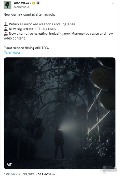 《心灵杀手2》实力出众却不在XGP行列!玩家心中永恒之选! 《心灵杀手2》实力出众却不在XGP行列!玩家心中永恒之选!