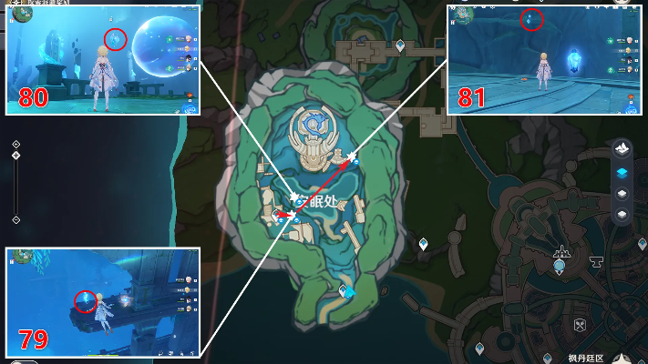 《原神》4.2水神瞳全图揭秘,水神瞳位置速览指南 《原神》4.2水神瞳全图揭秘,水神瞳位置速览指南