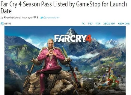 《孤岛惊魂4》新功能揭晓，主机春天价值升级