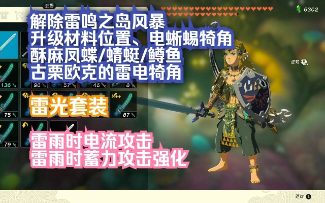 《塞尔达传说》雷光三件套获取攻略，深度解析新技巧！