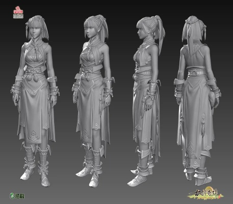 绝美再现！《古剑奇谭2》主角3D图惊艳升级，视觉盛宴新体验