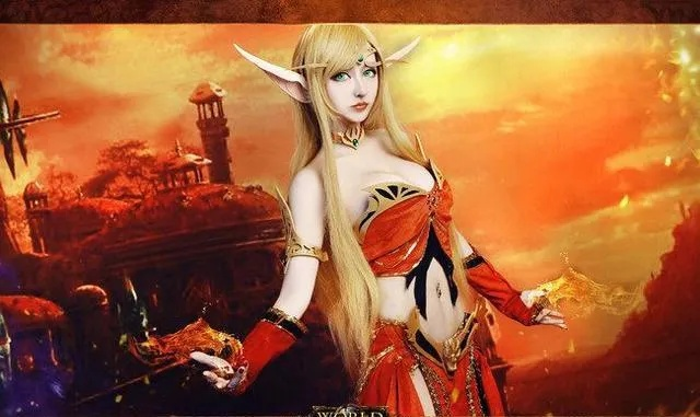 《魔兽世界》新秀不知火舞惊艳登场，血精灵身材引发热议！