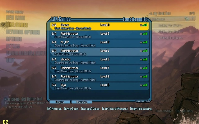 《无主之地2》VLAN联机攻略：浩方平台畅玩秘籍大公开