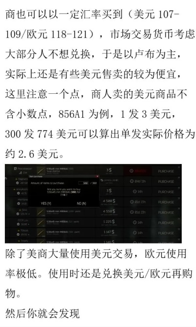 《塔科夫货币解析》深度揭秘汇率价值解析