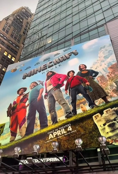 《我的世界》电影引爆影院:影迷尖叫爆米花飞散