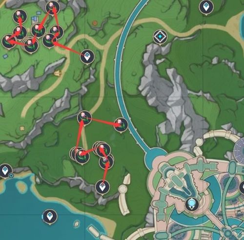 《原神》虹彩蔷薇全图鉴攻略，轻松采集攻略！