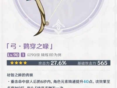 《原神》鹮穿之喙强度解析：实战攻略曝光！