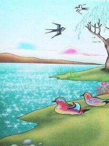 迟日江山美景如画，春风花草香满园