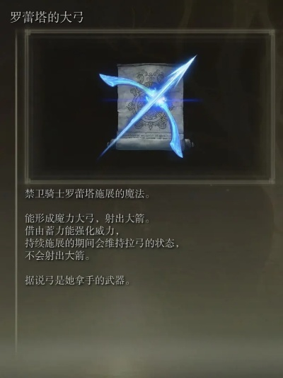 《艾尔登法环》罗蕾塔大弓攻略：轻松获取方法揭秘