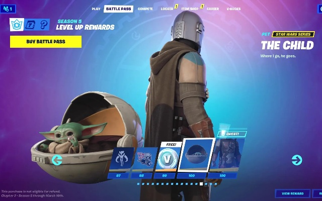 《堡垒之夜》新皮肤曝光:曼达洛人元素来袭! 《堡垒之夜》新皮肤曝光:曼达洛人元素来袭!