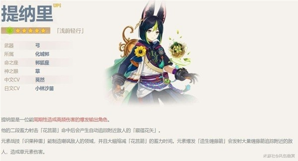 原神提纳里突破攻略：装备搭配与阵容秘籍大揭秘