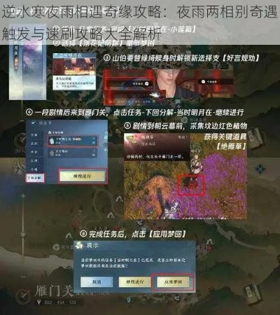 夜雨奇遇深度解析：逆水寒两相别攻略新视角
